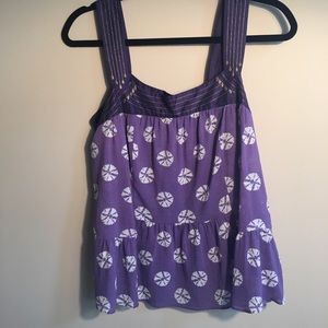 Anthropologie Floreat Purple Top