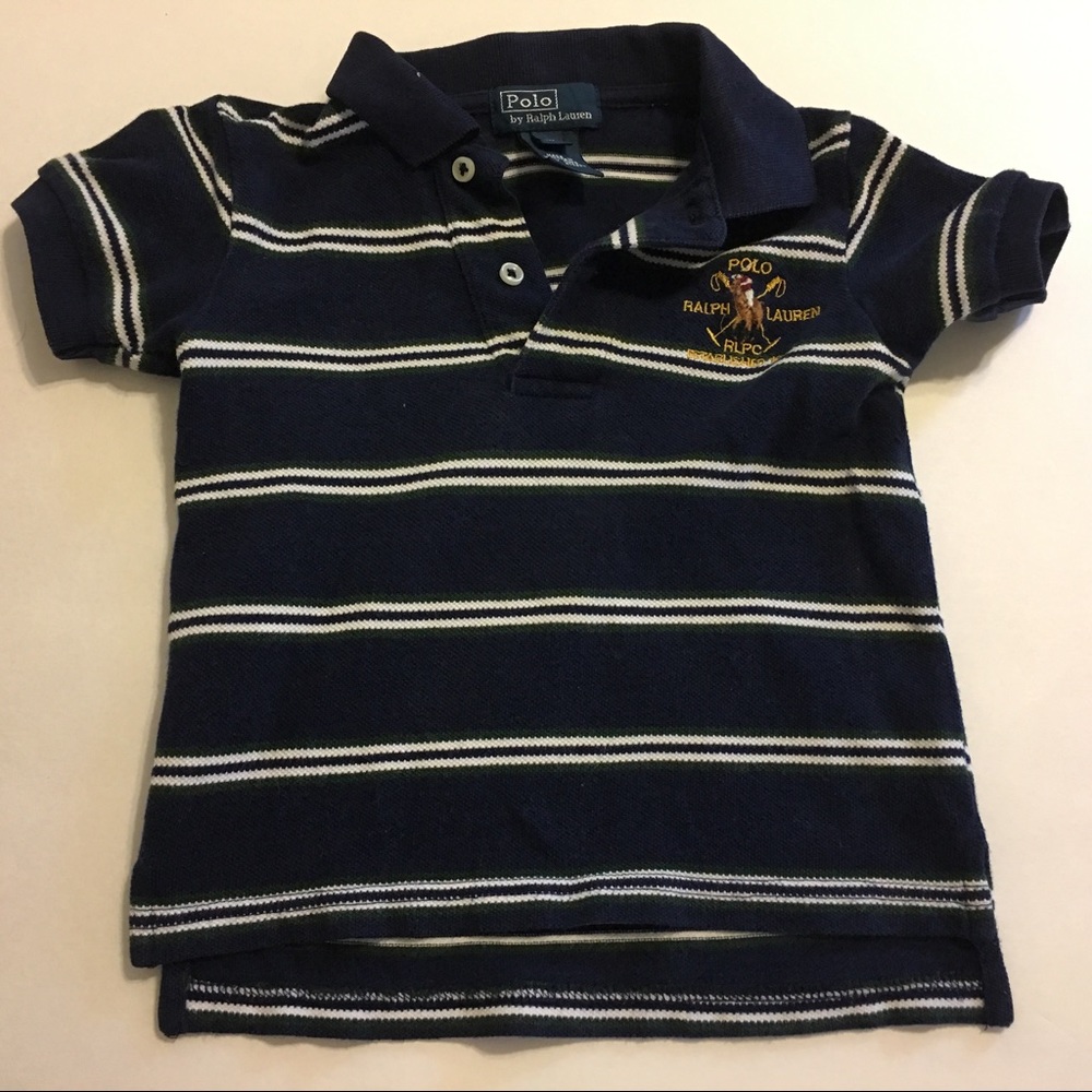 Blue boys polo shirt 12M