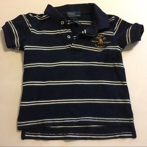 Blue boys polo shirt 12M