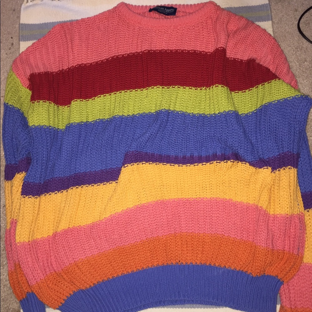 American Apparel Rainbow Sweater
