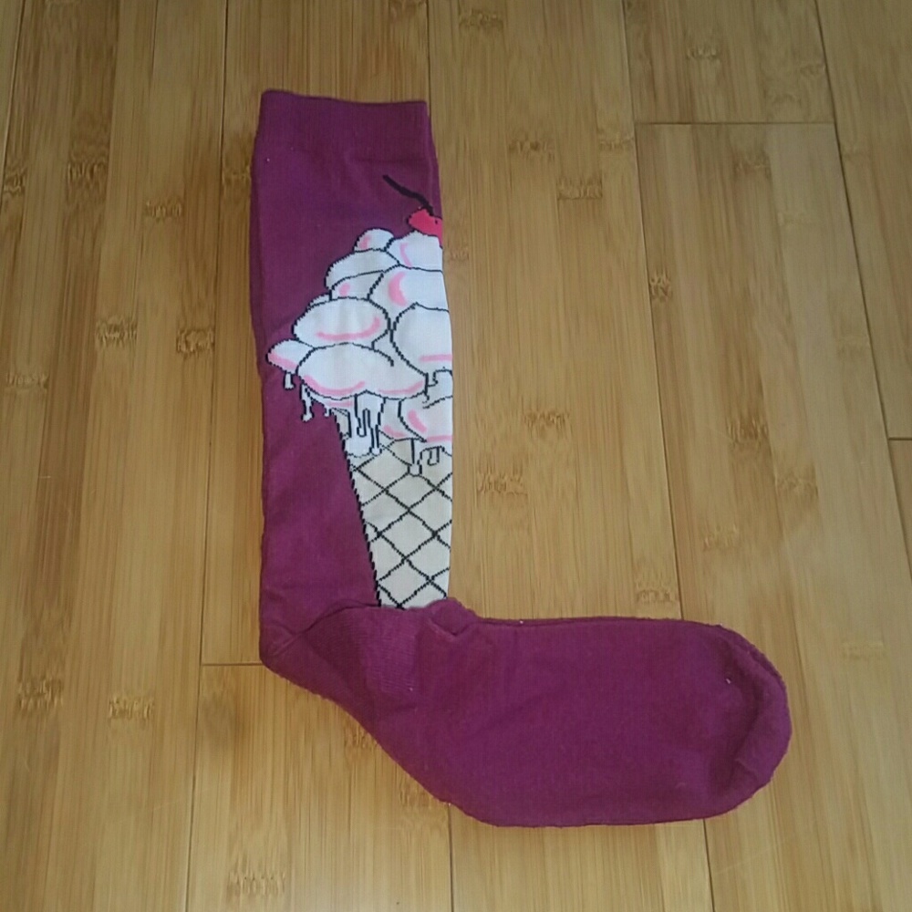 Ice cream knee high socks