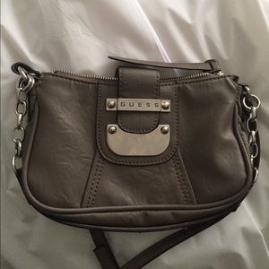 Guess Tan-grey crossbody purse