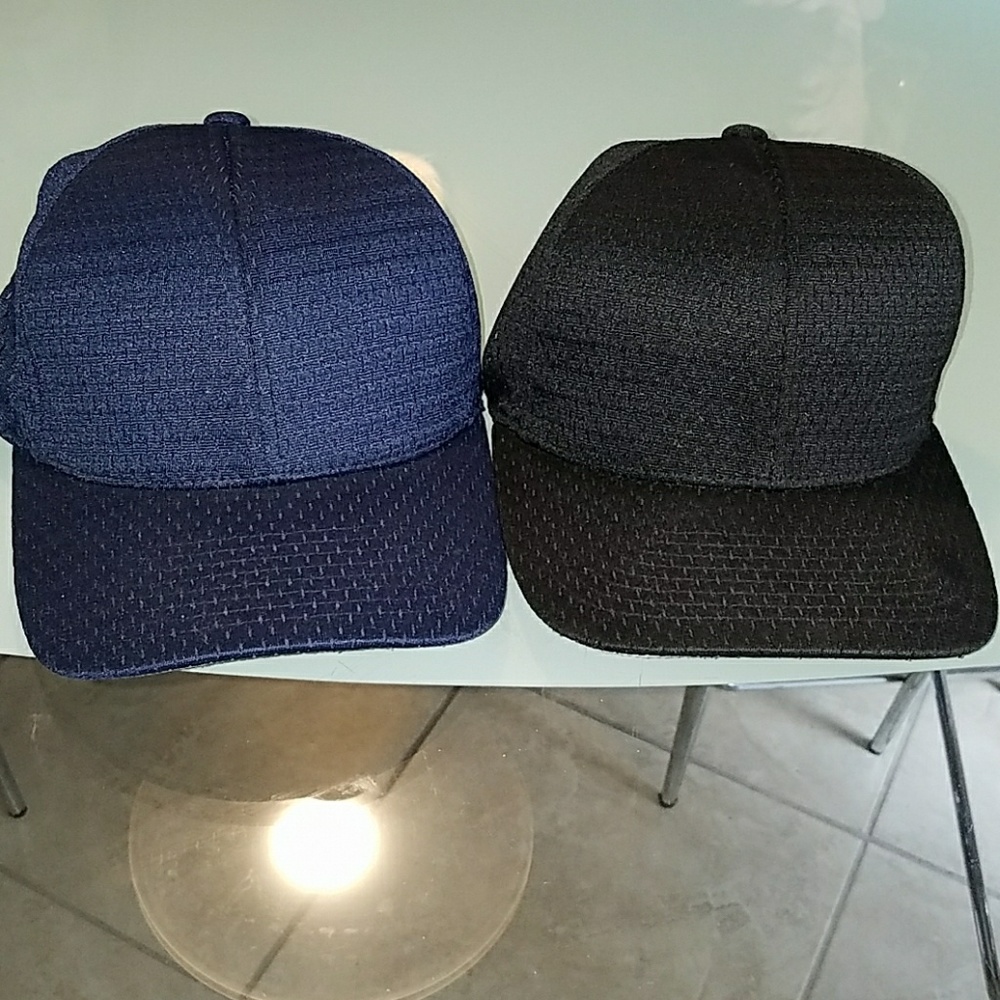 Flexfit Blue and Black Hats