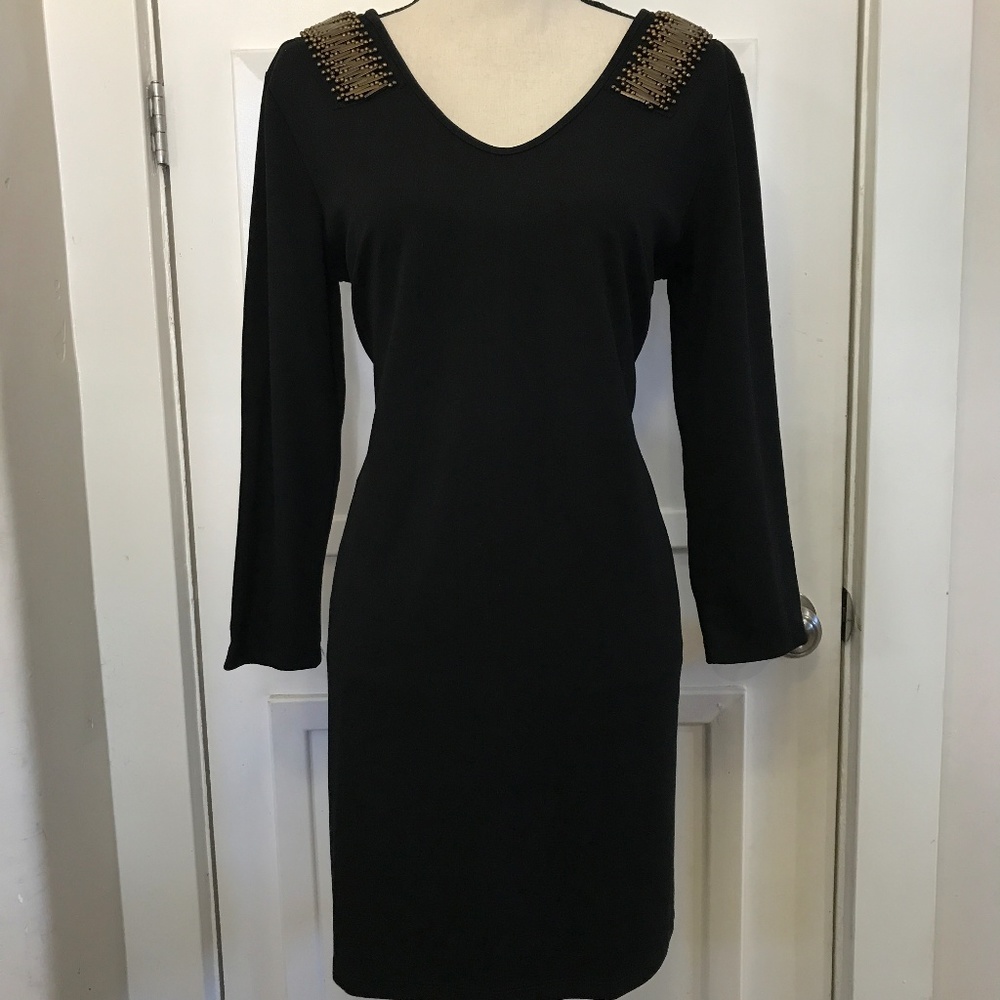 !LAST ONE! Embellished Little Black Dress - Picture 2 of 3