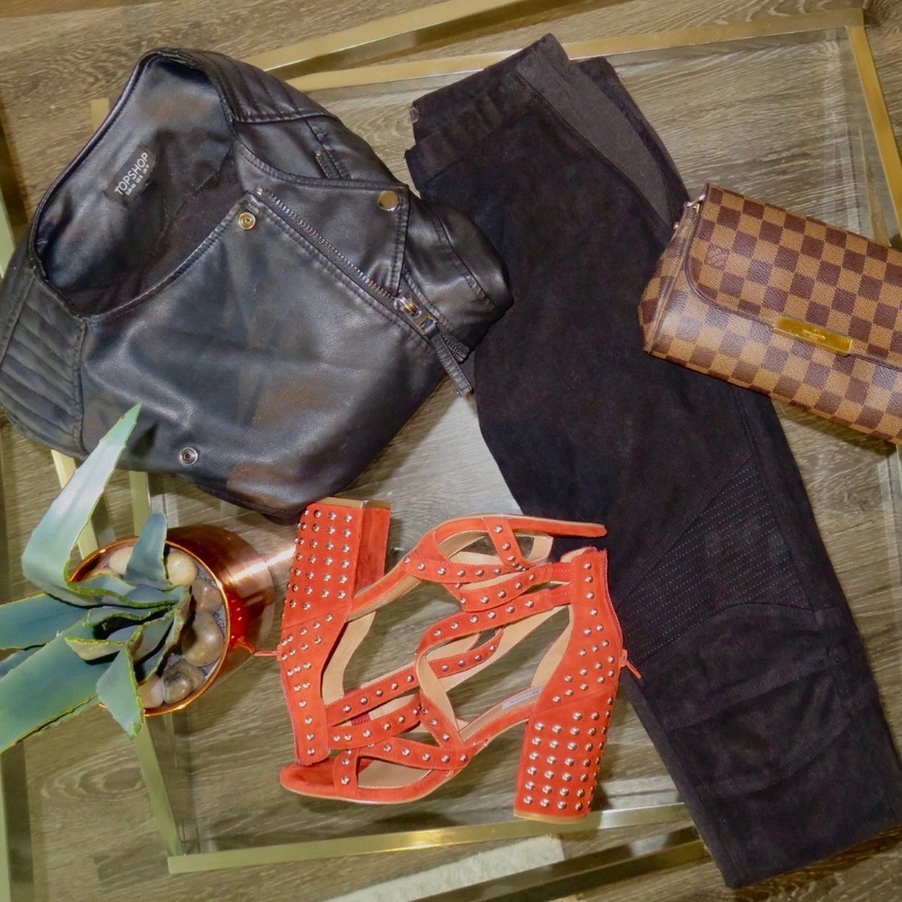 Faux Suede BCBGMaxazaria leggings