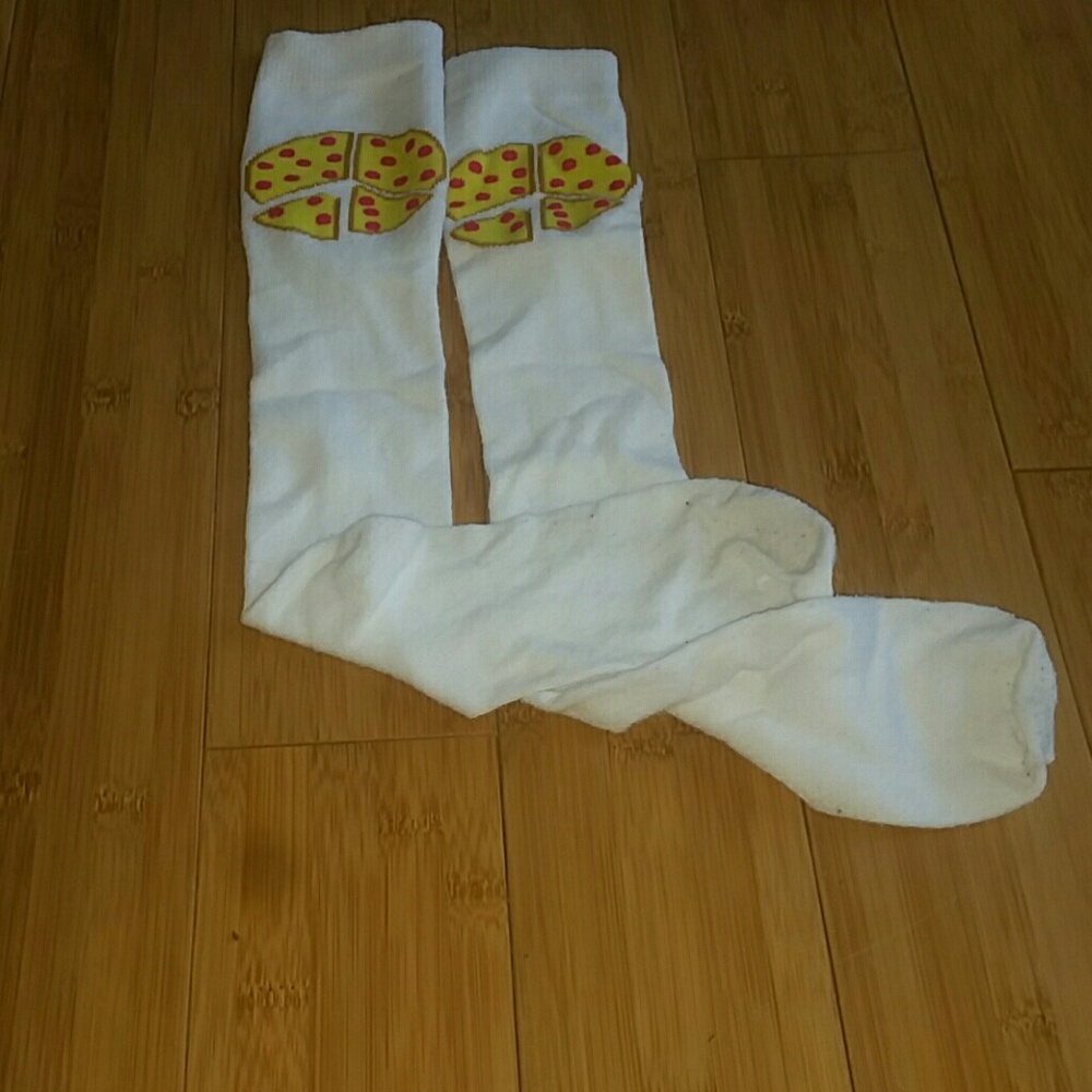 Pizza knee high socks