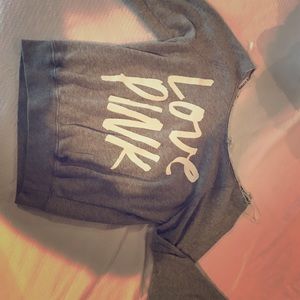 Off the shoulder PINK sweatshirt