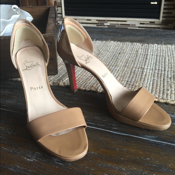 Christian Louboutin Shoes - Tan Christian Louboutin Heels