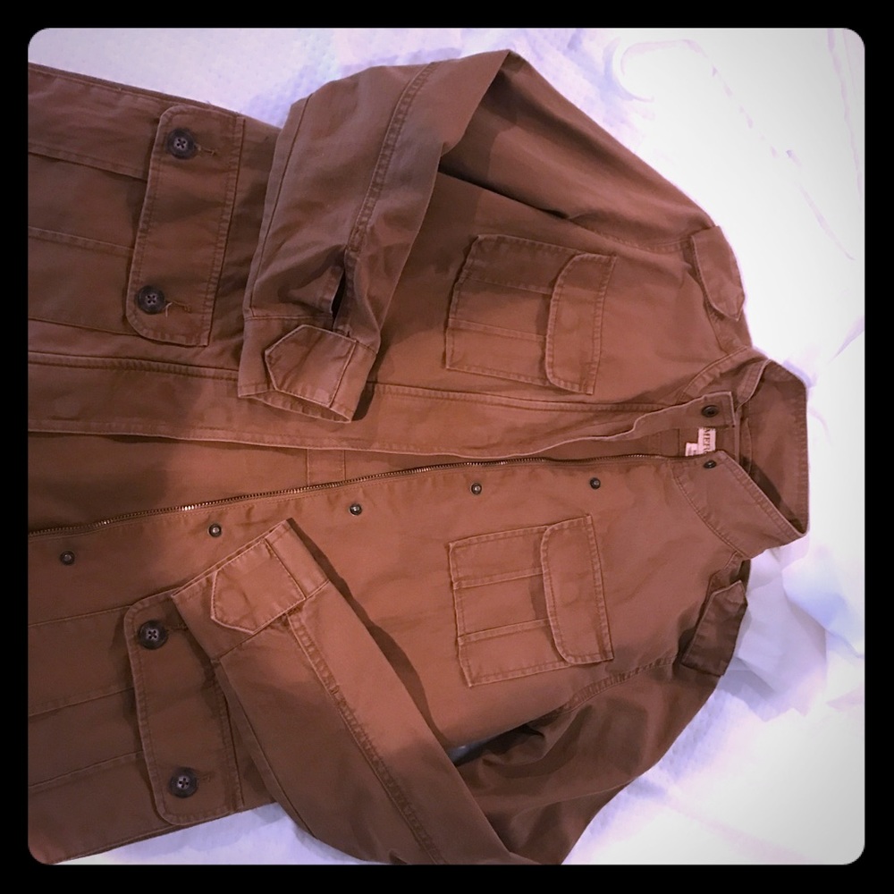 NWOT Saddle brown utility jacket