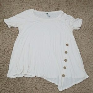 White button detail top