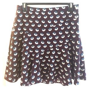 Loft Flirty Skirt 4 Purple