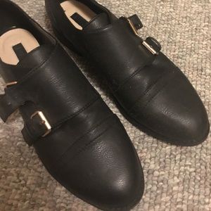 Forever 21 black monks, size 9