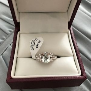 Aquamarine Ring in Sterling Silver