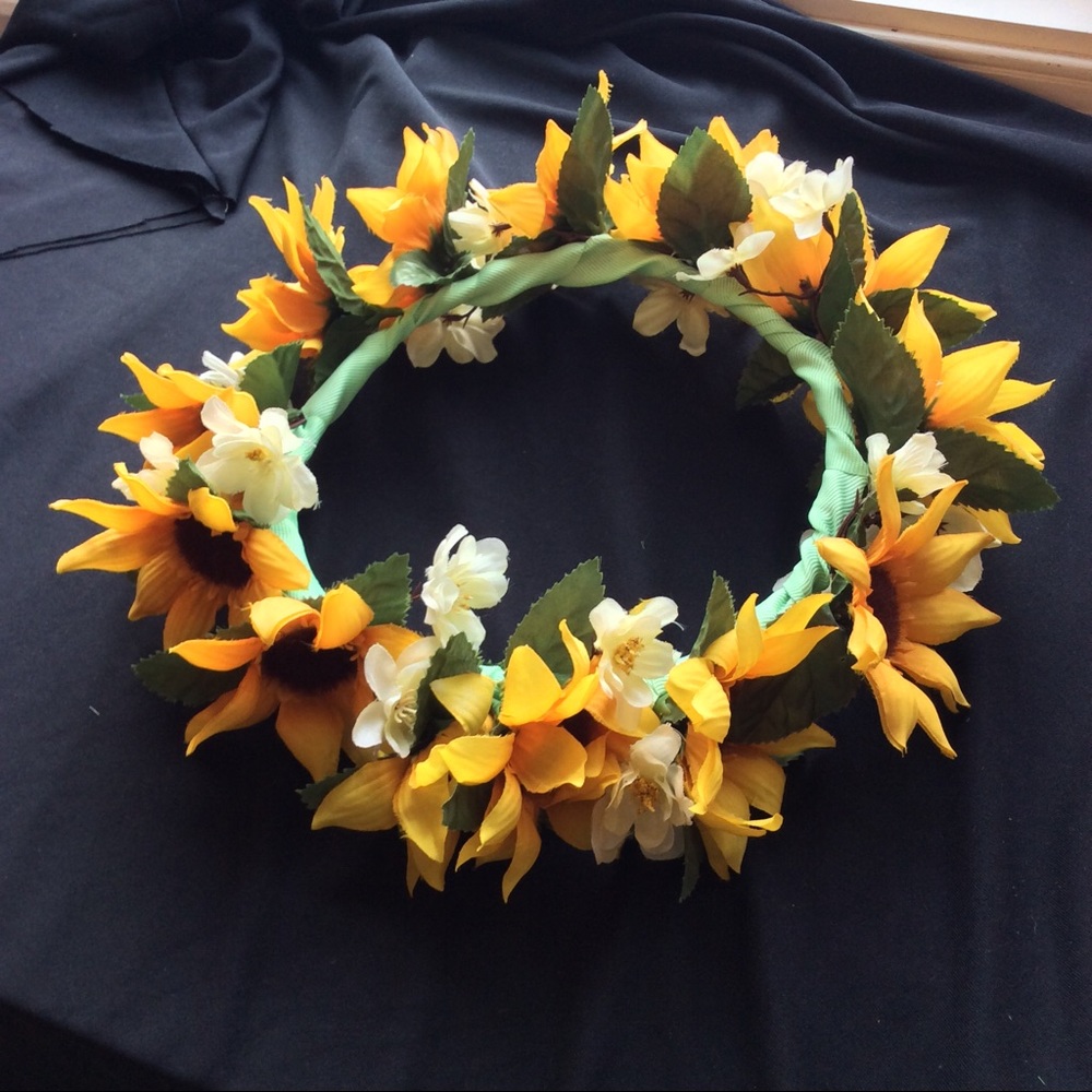 Eternally Sunny Wedding Festival Flower Crown