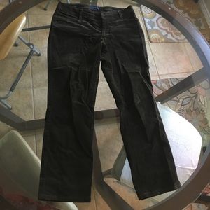 Talbots Velvet Pants Brown 12p Curvy 4 pockets
