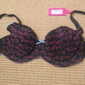 NWT Unlined Curvy Kate 💕Floral Balconette Bra💕