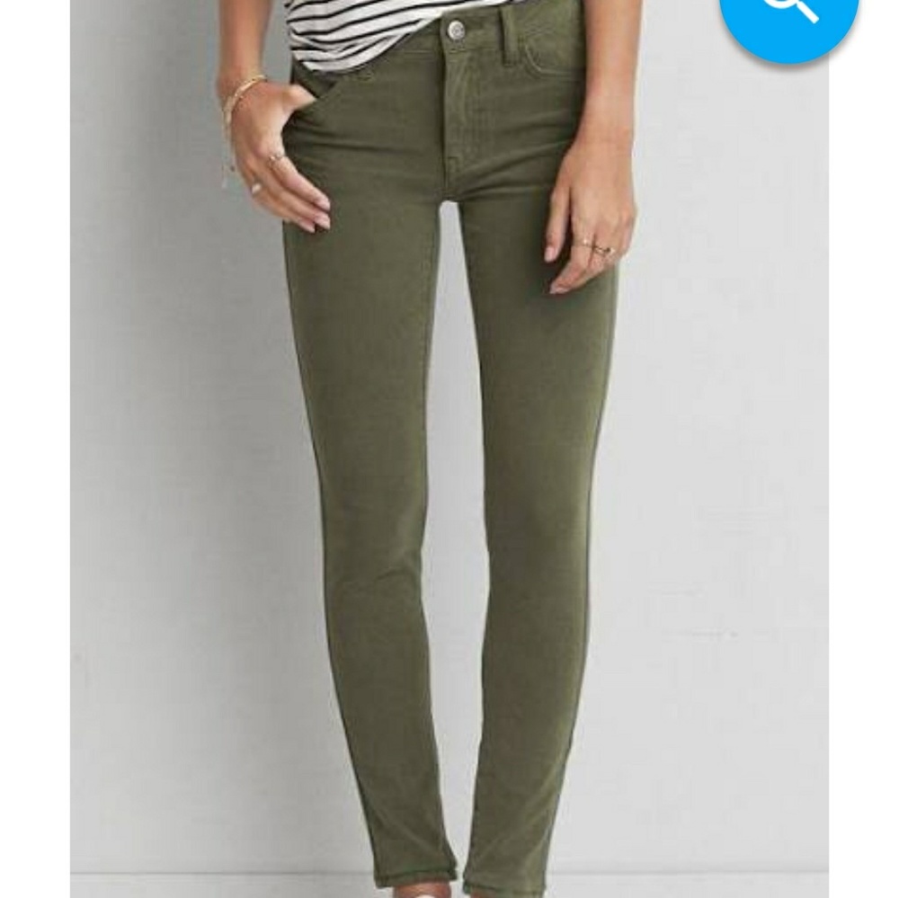 Olive Green Skinny Jeans