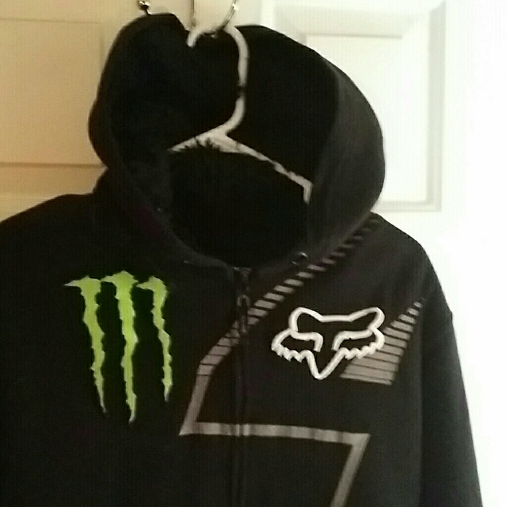 Fox - Monster Energy colaberation zip up hoodie