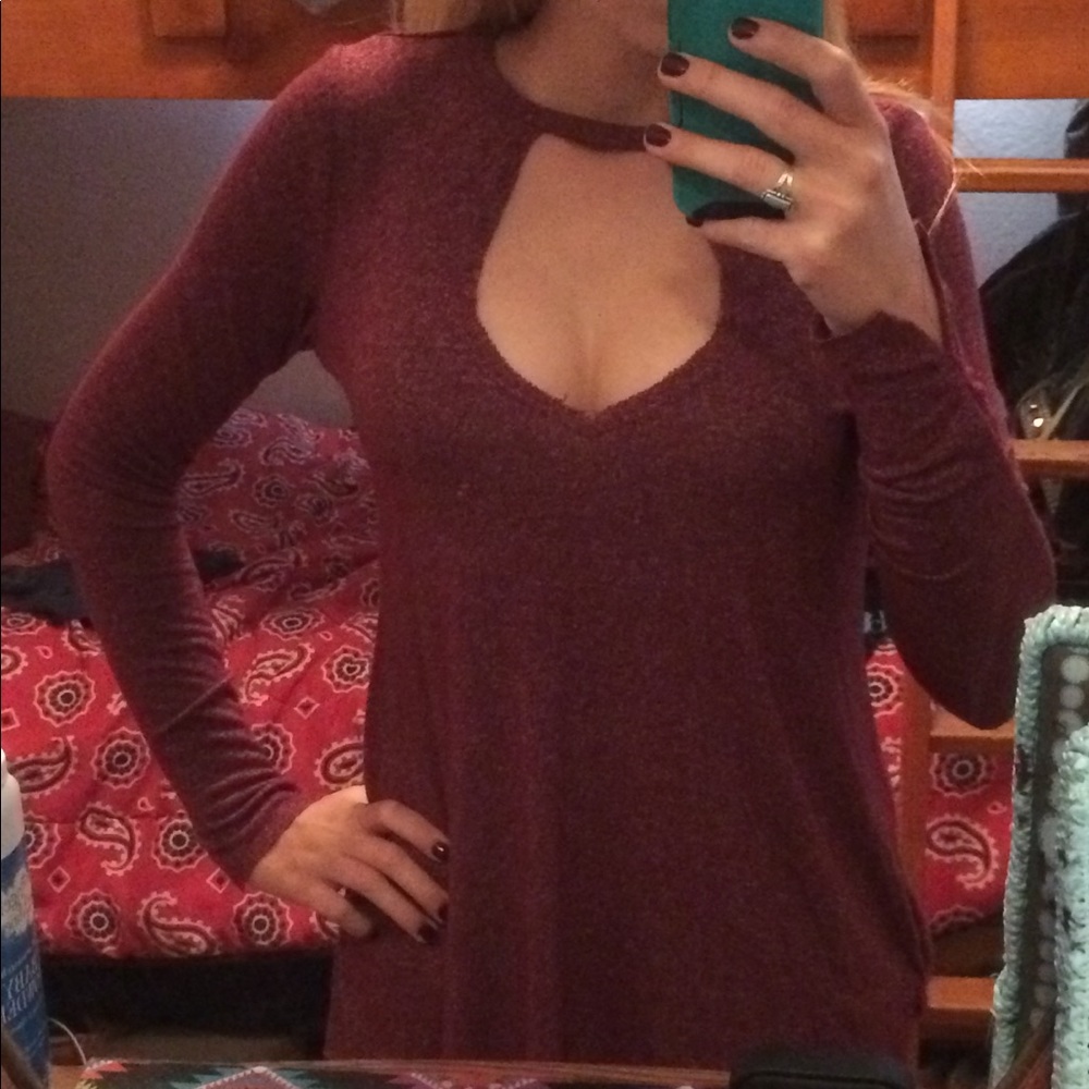 Red sweater/long sleeved shirt
