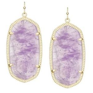 RARE Kendra scott Amethyst Danielle earrings