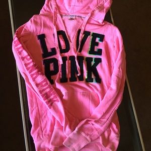 VS PINK neon hoodie!