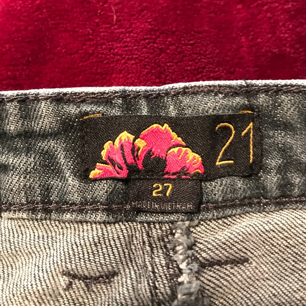 Forever 21 Skinny Jeans 27, gray/blue