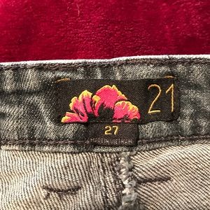 Forever 21 Skinny Jeans 27, gray/blue