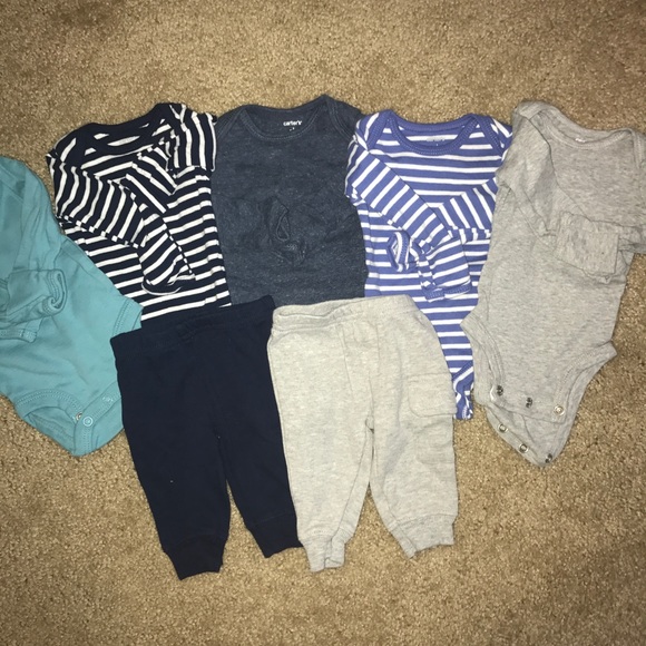 Carter's Other - Newborn Lot - 5 long sleeve & 2 sweats