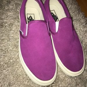 VANS SLIP ONS Magenta - Size 9