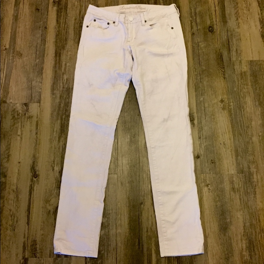 American Eagle White Skinny Jeans