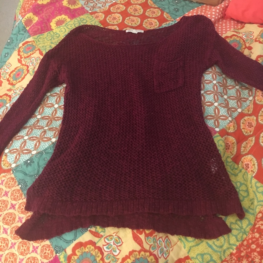 FLASH SALE AEO burgundy colored sweater