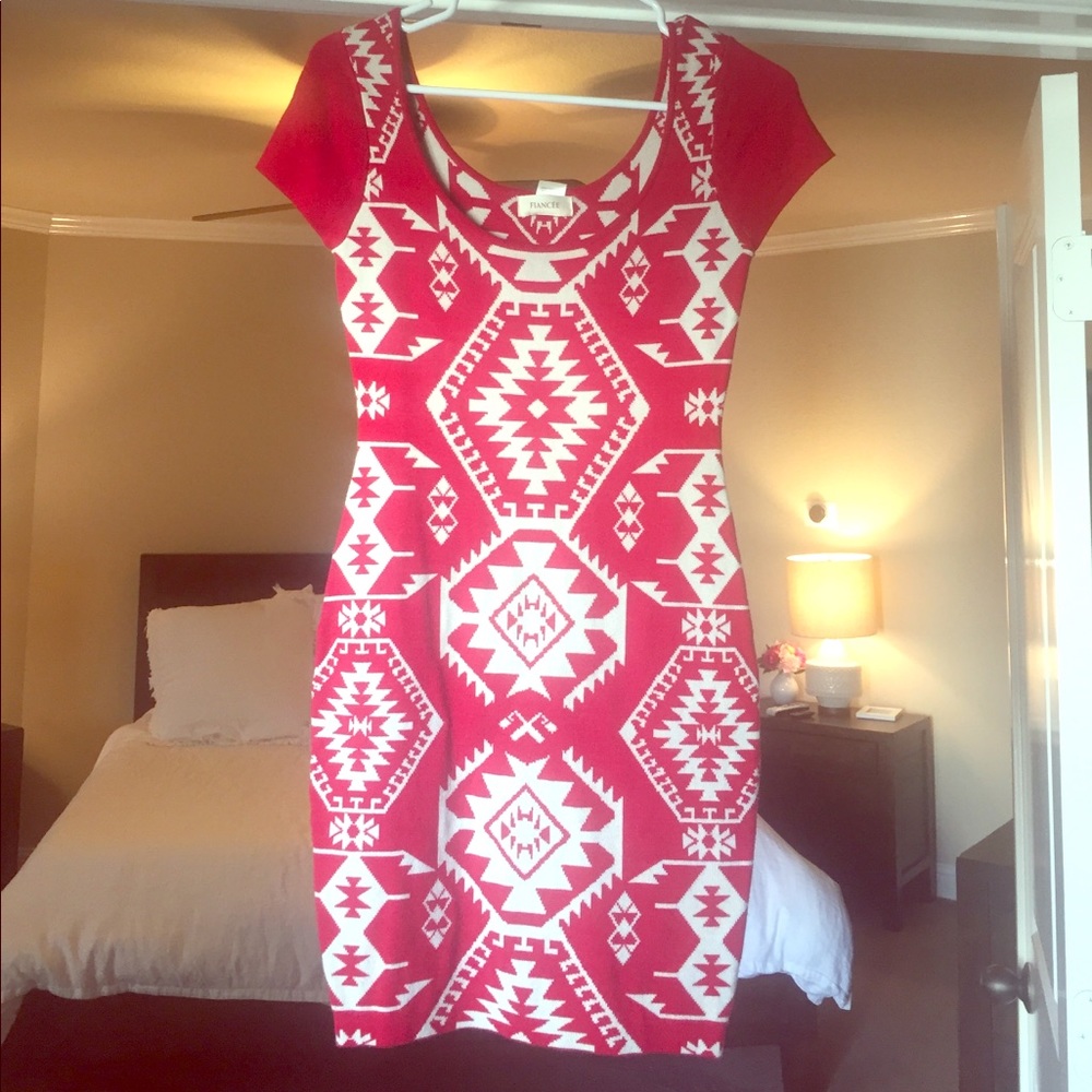 Red Tribal dress
