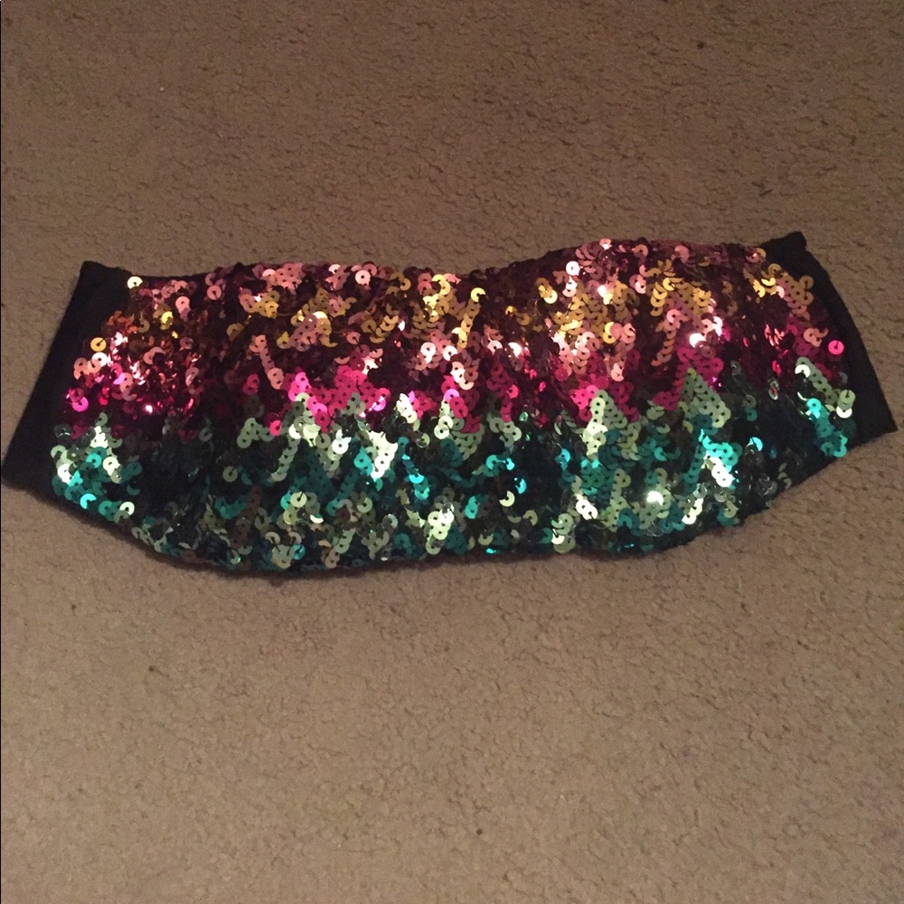 Victoria's Secret Bandeau Bikini Top Sequin