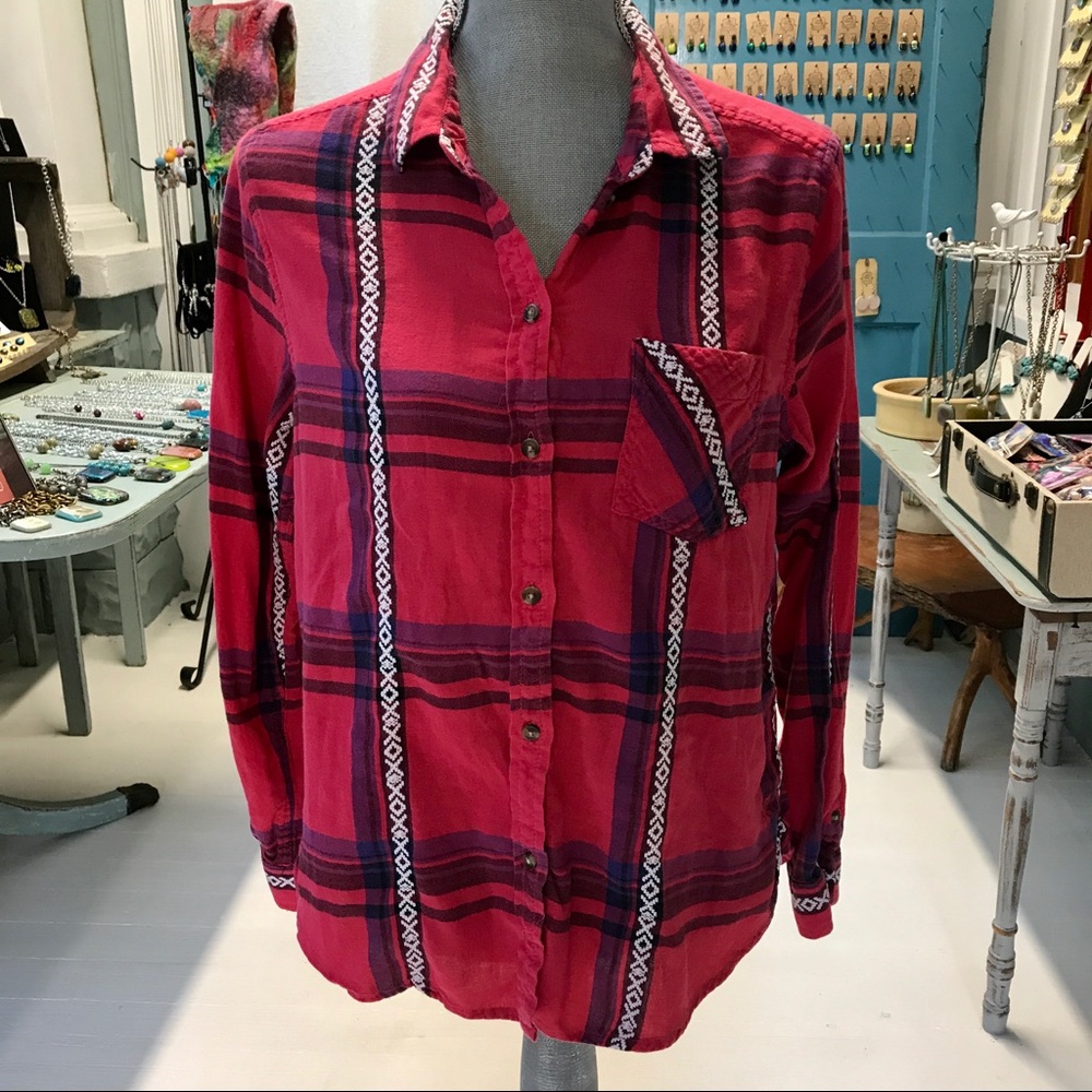 American eagle vintage boyfriend flannel