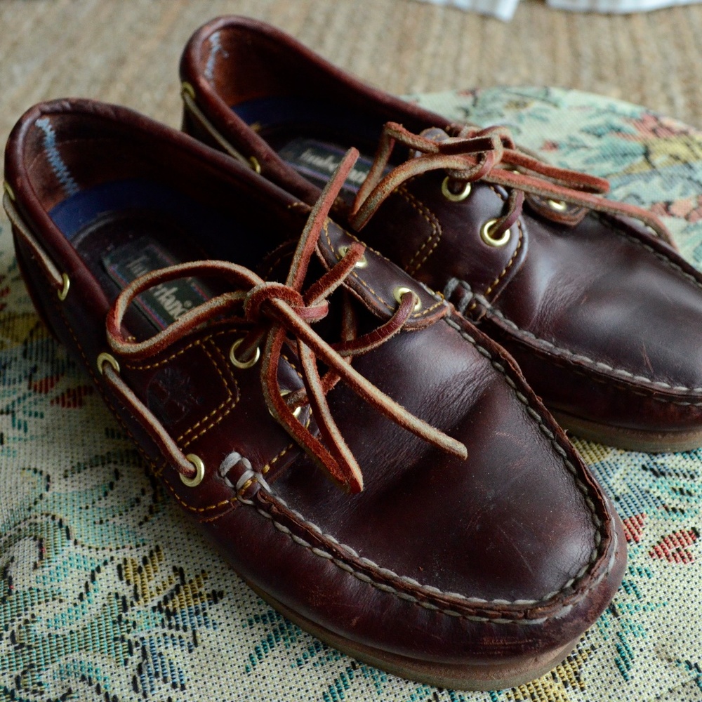 Lightly Worn Timberland Boat shoes