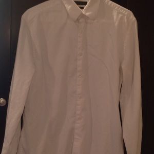 Men's White dress shirt.  Size L.  Little wear!