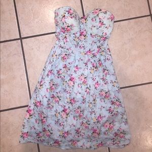 Strapless, summer dress.