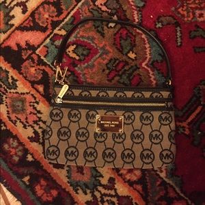 Michael Kors monogram clutch
