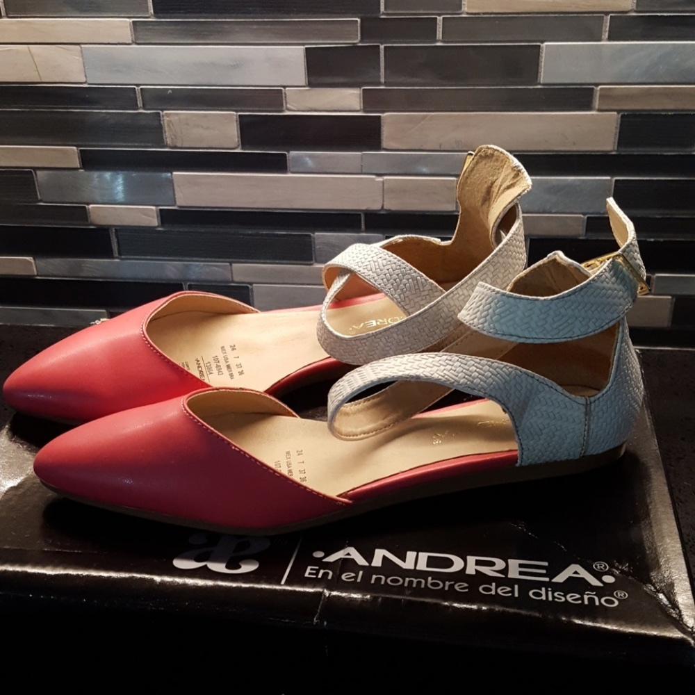 Andrea shoes beige/coral