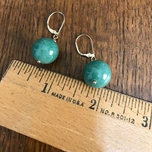 Green Jade Earrings