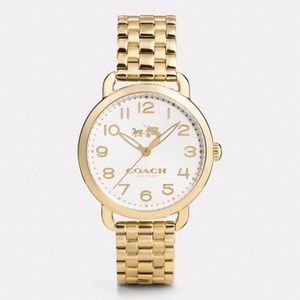 Gold Analog Coach Watch
