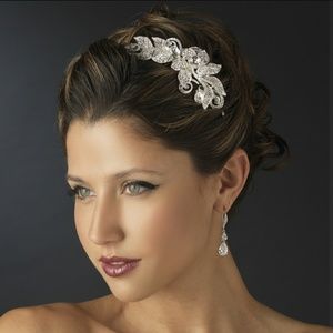 Silver Flower Headband