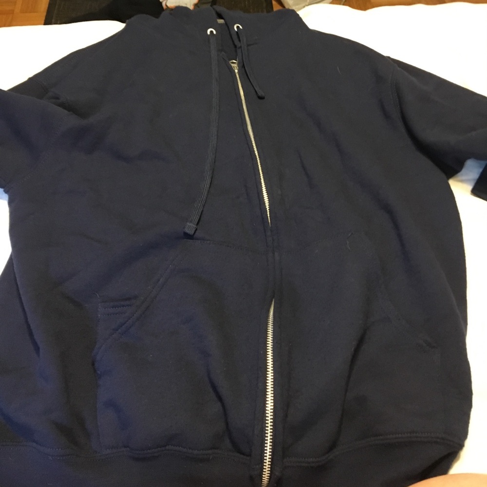 Navy blue zip up