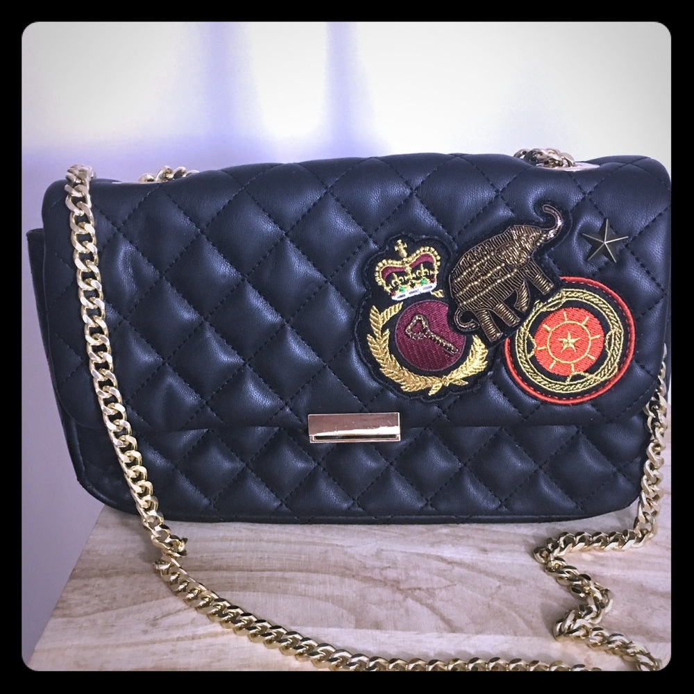 Zara gold chain cross body bag