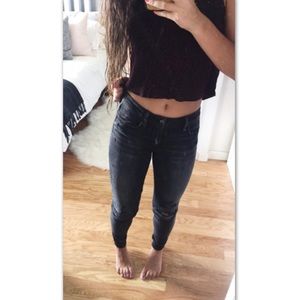 American Eagle 🦅 Outfitters Black ripped Jegging