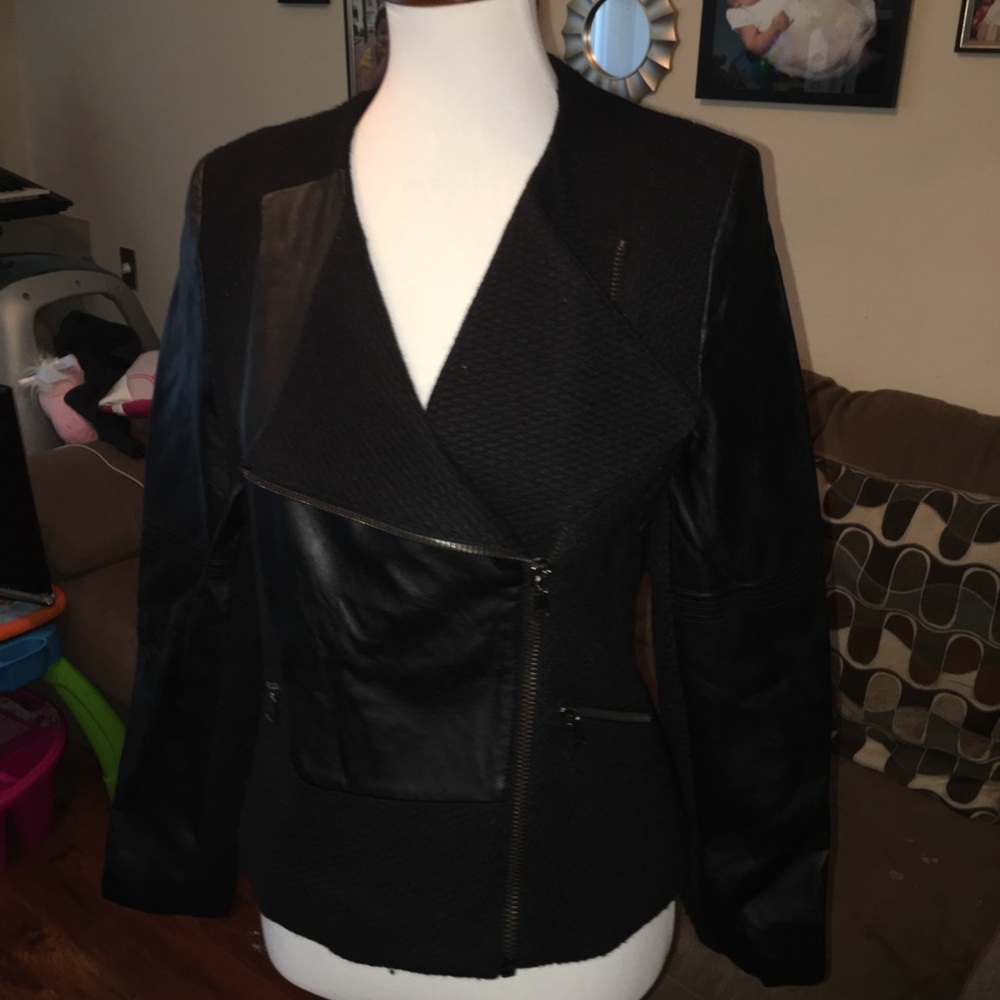Zara Trafaluc leather jacket large