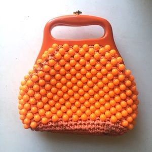 70s Vintage Orange Mini Purse
