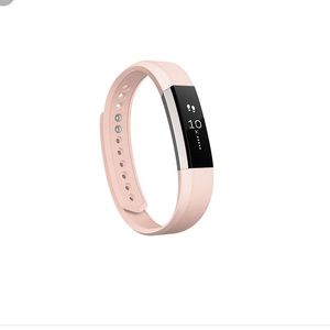 Pink leather Fitbit Alta band