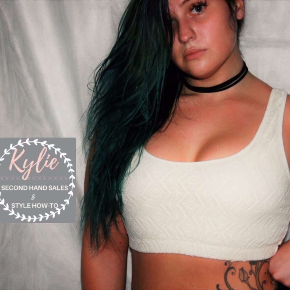 White Textured Bralette