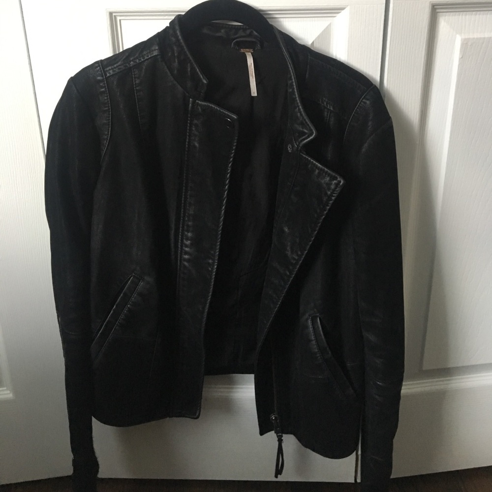 Free People Vegan Leather Jacket